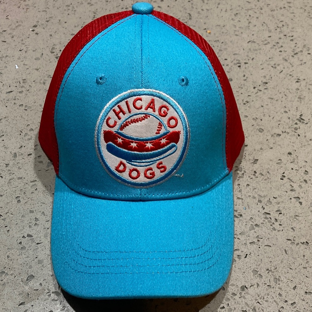 Chicago dogs Patagonia Red and Blue Dog Cap adjustable